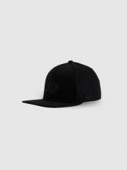 4F Czapka z daszkiem snapback uniseks 4F x Drift Masters - czarna S/M. Czarne czapki z daszkiem 4f, z aplikacjami, z bawełny, klasyczne. Za 129.99 zł.