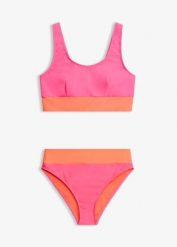 Zabudowane bikini bustier (2 części). Czerwone bikini bonprix, bez wzorów. Za 117.99 zł.