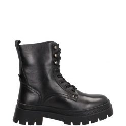 CZARNE BOTKI SV-67 NERO. Czarne botki Venezia, bez wzorów, ze skóry, bez obcasa, bez zapięcia. Za 269.00 zł.
