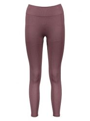4F Legginsy sportowe w kolorze czerwonym rozmiar: XS/S. Różowe legginsy 4f, bez wzorów, z materiału, sportowe. Za 64.95 zł.