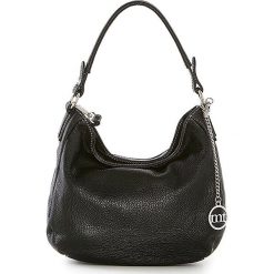 Skórzana torebka w kolorze czarnym - 30 x 20 x 8 cm. Torebki klasyczne Mia Tomazzi, Anna Morellini & Co. W wyprzedaży za 236.95 zł.