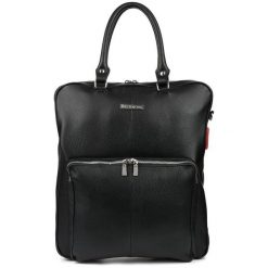 Plecak damski skórzany Beltimore czarny N24. Czarne plecaki bez wzorów, bez dodatków. Za 499.90 zł.