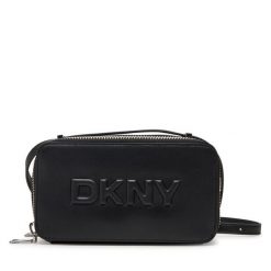 Torebka DKNY. Czarne listonoszki DKNY, bez wzorów, bez dodatków. Za 409.99 zł.