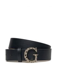 Guess Pasek Damski BW9052 P4130 Czarny. Czarne paski Guess, z aplikacjami, ze skóry. Za 179.99 zł.