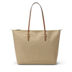 Torebka LAUREN RALPH LAUREN. Brązowe shopper bag Lauren Ralph Lauren, bez wzorów, bez dodatków. Za 679.99 zł.