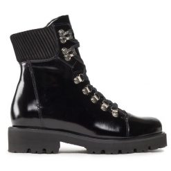 Trapery Rage Age. Czarne traperki Rage Age, bez wzorów, bez obcasa, bez zapięcia. Za 629.99 zł.