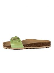 Little Sky Klapki w kolorze zielonym rozmiar: 42. Zielone klapki Little Sky, bez wzorów, klasyczne, z otwartym noskiem, bez obcasa, bez zapięcia. Za 104.99 zł.