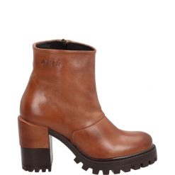 BOTKI DAMSKIE 0346 PELLE CUOIO. Botki Venezia, bez wzorów, ze skóry, bez obcasa, bez zapięcia. Za 399.00 zł.