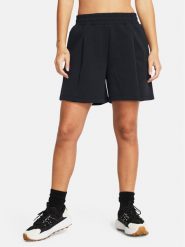 Under Armour Szorty sportowe Unstoppable Flc Pltd Short 1382764-001 Czarny Loose Fit. Czarne szorty sportowe Under Armour, bez wzorów, z syntetyku, na fitness i siłownię. Za 119.99 zł.