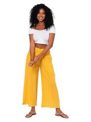 Aller Simplement Spodnie w kolorze żółtym rozmiar: 34-40. Żółte spodnie materiałowe Aller Simplement, bez wzorów, z bawełny. Za 78.99 zł.