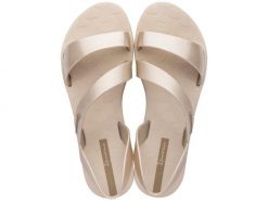 Sandały plażowe damskie Ipanema Vibe Sandal FEM. Brązowe sandały Ipanema, bez wzorów, z gumy, bez obcasa, na płaskiej podeszwie, bez zapięcia. Za 92.99 zł.