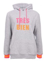 Zwillingsherz Bluza "Keira" w kolorze szarym rozmiar: L/XL. Szare bluzy Zwillingsherz, l, bez wzorów, z bawełny, bez ramiączek, z kapturem. Za 171.68 zł.
