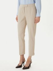 BOSS Spodnie materiałowe Tapria 50556341 Beżowy Slim Fit. Brązowe spodnie materiałowe Boss, bez wzorów, z materiału. Za 799.99 zł.