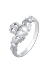 Elli Damski Claddagh serce korona w srebrze 925 Sterling Silver Pierścionki 1 ct. Szare pierścionki Elli, srebrne. Za 208.99 zł.
