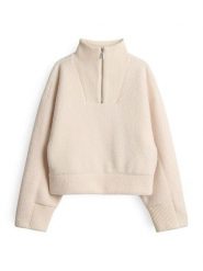 OPUS Bluza "Gick" w kolorze kremowym rozmiar: 40. Brązowe bluzy Opus, bez wzorów, bez ramiączek, bez kaptura. Za 152.99 zł.