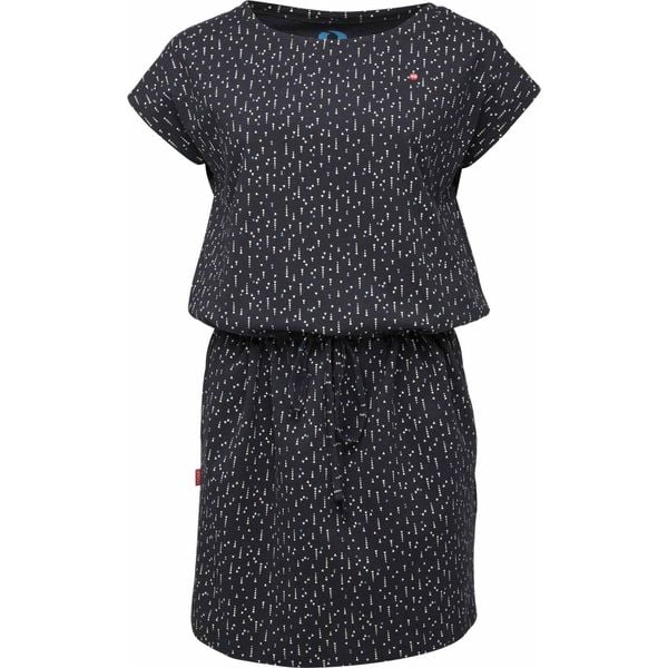 Elegancka letnia sukienka bawełniana dla kobiet Baskela. Niebieskie sukienki ZSPORT, m, bez wzorów, z bawełny, eleganckie, bez kołnierzyka, bez ramiączek, dopasowane. Za 176.99 zł.