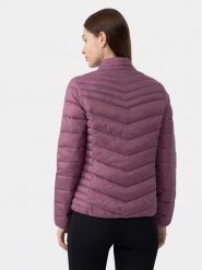 4F Kurtka puchowa 4FAW23TDJAF224 Różowy Slim Fit. Czerwone kurtki 4f, l, bez wzorów, z puchu, bez kaptura. Za 189.99 zł.