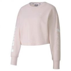 Bluza sportowa damska Puma Rebel Crew Sweat TR. Czerwone bluzy bez kaptura Puma, l, bez wzorów, z materiału, bez kaptura. Za 79.66 zł.