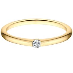 Trilani Pierscionek banda ze srebra próby 925 w kolorze Gelbgold z cyrkoniami Pierścionki 1 ct Damski. Białe pierścionki Trilani, z cyrkonią, pozłacane. Za 209.99 zł.