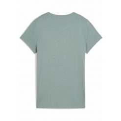 Damska koszulka ESS SCRIPT PUMA Green Moon. Zielone t-shirty sportowe Puma, l, bez wzorów, bez ramiączek. Za 109.00 zł.