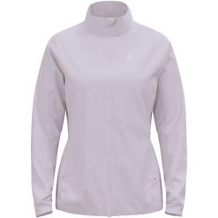 Kurtka techniczna damska ODLO Brensholmen Jacket. Fioletowe kurtki ODLO, bez wzorów, bez kaptura. Za 529.99 zł.