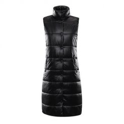 Kurtka uniwersalna damska Alpine Pro LVEB095990. Czarne kurtki narciarskie Alpine Pro, na zimę, m, bez wzorów, z materiału, bez kaptura, narciarskie. Za 408.00 zł.