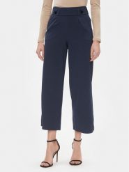 JDY Spodnie materiałowe Geggo 15208430 Granatowy Wide Leg. Niebieskie spodnie materiałowe JDY, bez wzorów, z materiału. Za 69.99 zł.
