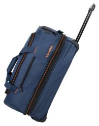 Torba podróżna na kółkach Basics S 51–64 L dla dorosłych unisex. Czerwone torby podróżne Travelite, bez wzorów, z materiału. Za 261.59 zł.