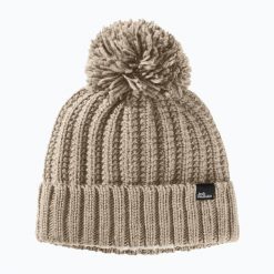 Czapka zimowa damska Jack Wolfskin Highloft Knit. Brązowe czapki zimowe Jack Wolfskin, bez wzorów, sportowe. Za 139.99 zł.