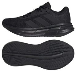 Buty adidas Galaxy 7 ID8764 czarne. Czarne buty do biegania bez wzorów, z gumy, przed kostkę, bez zapięcia, do biegania. Za 319.61 zł.