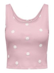 ONLY Top w kolorze jasnoróżowym rozmiar: XL. Różowe topy ONLY, xl, bez wzorów, bez kołnierzyka, bez ramiączek. Za 43.68 zł.