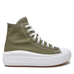 Trampki Converse. Zielone trampki Converse, bez wzorów, retro, bez zapięcia. Za 289.99 zł.
