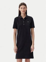 Gant Sukienka codzienna Shield 4201529 Czarny Regular Fit. Czarne sukienki Gant, na co dzień, xl, bez wzorów, z bawełny, bez kołnierzyka, bez ramiączek, proste. Za 269.99 zł.