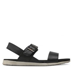 Sandały Kamik. Czarne sandały Kamik, bez wzorów, bez obcasa, na płaskiej podeszwie, bez zapięcia. Za 249.99 zł.