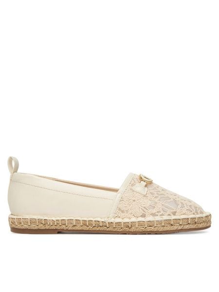 Liu Jo Espadryle Capri 04 SA6097 EX349 Écru. Białe espadryle Liu Jo, bez wzorów, ze skóry, bez obcasa. Za 419.99 zł.