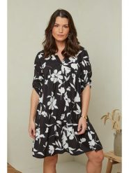 Curvy Lady Sukienka w kolorze czarno-białym rozmiar: 40/42. Białe sukienki Curvy Lady, bez wzorów, z wiskozy, klasyczne, bez kołnierzyka, bez ramiączek, mini. Za 100.28 zł.