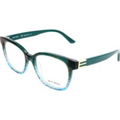 Oprawki "ET2606" w kolorze niebiesko-zielonym. Niebieskie okulary przeciwsłoneczne Diesel, Fossil, Etro, bez wzorów, z tworzywa sztucznego, sztuczne. W wyprzedaży za 189.95 zł.