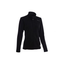 Polar turystyczny MH120 damski. Czarne bluzy z polaru QUECHUA, s, bez wzorów, z materiału, wspinaczkowe. W wyprzedaży za 39.99 zł.