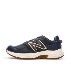 Buty do biegania New Balance 410 damskie granatowe. Niebieskie buty do biegania New Balance, bez wzorów, z materiału, bez zapięcia, do biegania. Za 410.20 zł.