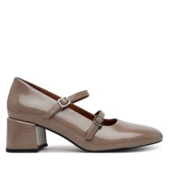 Półbuty Vagabond Shoemakers. Brązowe półbuty wsuwane Vagabond Shoemakers, bez wzorów, bez obcasa, na obcasie. Za 469.99 zł.