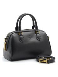 La Manufacture Royale Skórzana torebka "Azur" w kolorze czarnym - 24 x 15 x 12 cm rozmiar: onesize. Czarne torebki klasyczne La Manufacture Royale, w ażurowe wzory, z materiału, przez ramię, bez dodatków. Za 423.45 zł.