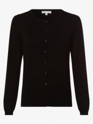 Marie Lund Kardigan Kobiety drobna dzianina czarny, XS. Czarne swetry Marie Lund, xs, bez wzorów, z dzianiny, klasyczne, bez ramiączek. Za 199.95 zł.