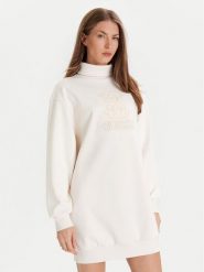 Guess Sukienka codzienna V5YK07 KCX22 Écru Regular Fit. Sukienki Guess, na co dzień, xl, z aplikacjami, z syntetyku, bez kołnierzyka, bez ramiączek, proste. Za 259.99 zł.