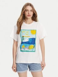 Roxy T-Shirt ERJZT05899 Biały. Białe t-shirty Roxy, l, bez wzorów, z bawełny, bez kołnierzyka, bez ramiączek. Za 89.99 zł.