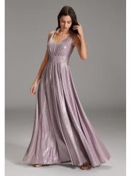 SWING Sukienka w kolorze fioletowym rozmiar: 36. Różowe sukienki Swing, bez wzorów, bez kołnierzyka, bez ramiączek, maxi. Za 289.20 zł.