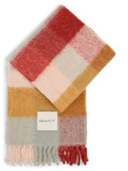 Gant Damski szalik z zawartością alpaki Kobiety czerwony|żółty w kratkę, 22. Czerwone szaliki i kominy Gant, bez wzorów, z wełny, eleganckie. Za 899.95 zł.