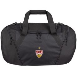 Torba sportowa VfB Stuttgart 2021/22. Czarne torby sportowe JAKO, bez wzorów, z materiału, na ramię, duże. Za 206.63 zł.