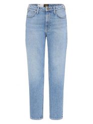 Lee Dżinsy - Tapered fit - w kolorze błękitnym rozmiar: W31/L33. Niebieskie jeansy Lee, l, z aplikacjami, klasyczne, z podwyższonym stanem. Za 110.29 zł.