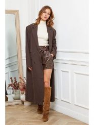 Joséfine Płaszcz przejściowy "Olam" w kolorze brązowym rozmiar: L. Brązowe płaszcze Joséfine, l, bez wzorów, bez kaptura. Za 336.61 zł.