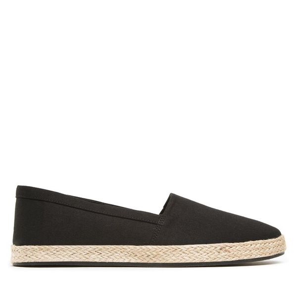 Espadryle DeeZee. Czarne espadryle DeeZee, bez wzorów, bez obcasa. Za 79.99 zł.